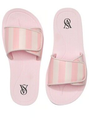 Victoria's Secret Heritage Stripe Slide Sandals NWT Size 9
